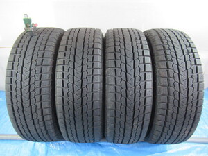 225/60R18 104Q スタッドレスタイヤ YOKOHAMA iceGUARD G075 極上 バリ溝8～9分 2022年製 中古4本セット Z01850