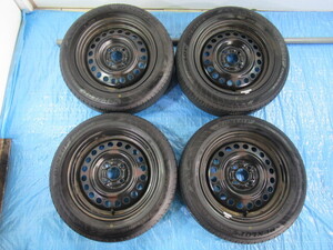 Used JDM tire set (175/65R15 DUNLOP 5.5J 4H/100 ET40)